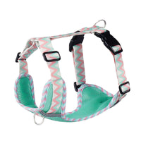 HKM-1556413 Reflective Rope Vest Harness for Dogs in Mountain Blue and Purple