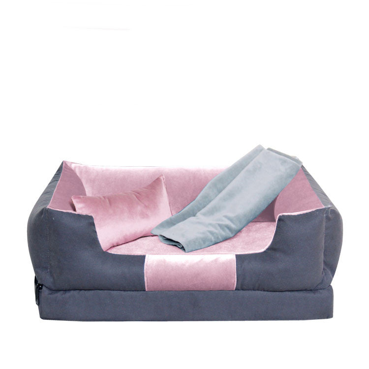 HKM-1556669 Non-Stick Washable Plush Dog Mattress - Warm, Bite & Scratch Resistant, Multiple Sizes Available