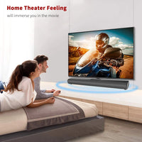 HKM-155731 50W Compact Wireless Bluetooth Sound Bar with Subwoofer for Home Theatre System