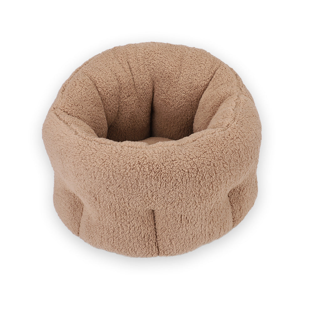 HKM-1558461 Cozy Cotton Lint Pet Bed for Dogs and Cats, Washable Indoor Dog Sofa, Soft Plush Design