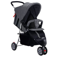 HKM-155923 Lightweight 3 in 1 Travel System Steel Frame Stroller for Infants and Toddlers, 0-3 Years, Compact Folding Design
