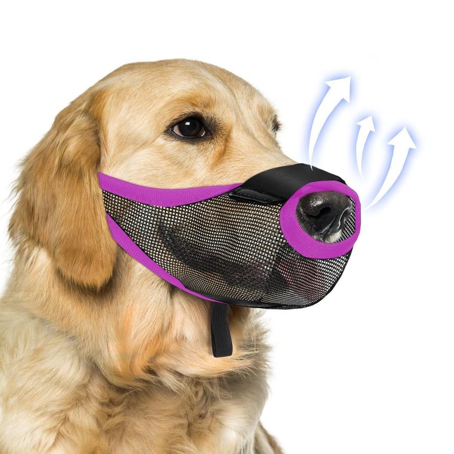 HKM-156051 Breathable Mesh Dog Muzzle for Barking and Biting Prevention