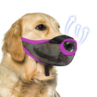 HKM-156051 Breathable Mesh Dog Muzzle for Barking and Biting Prevention