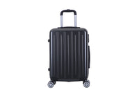 HKM-156115 Durable ABS+PC Luggage Set with Spinner Wheels and Handbag - 3-Piece Trolley Bag Collection