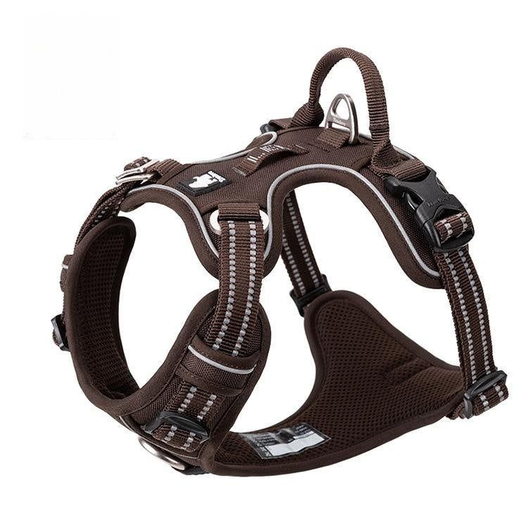 HKM-1561661 Durable Nylon Chest Strap with Traction Rope for Dogs in Multiple Colors