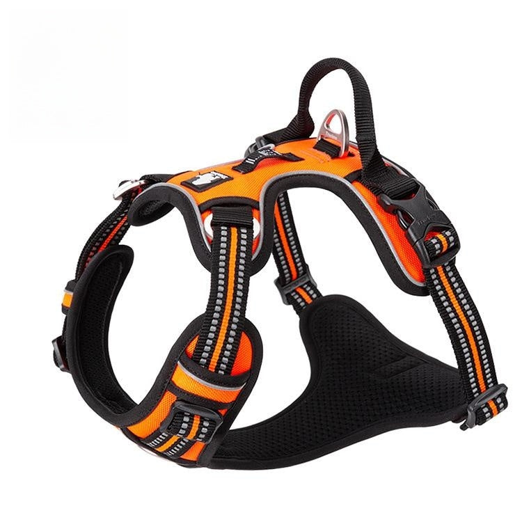 HKM-1561661 Durable Nylon Chest Strap with Traction Rope for Dogs in Multiple Colors