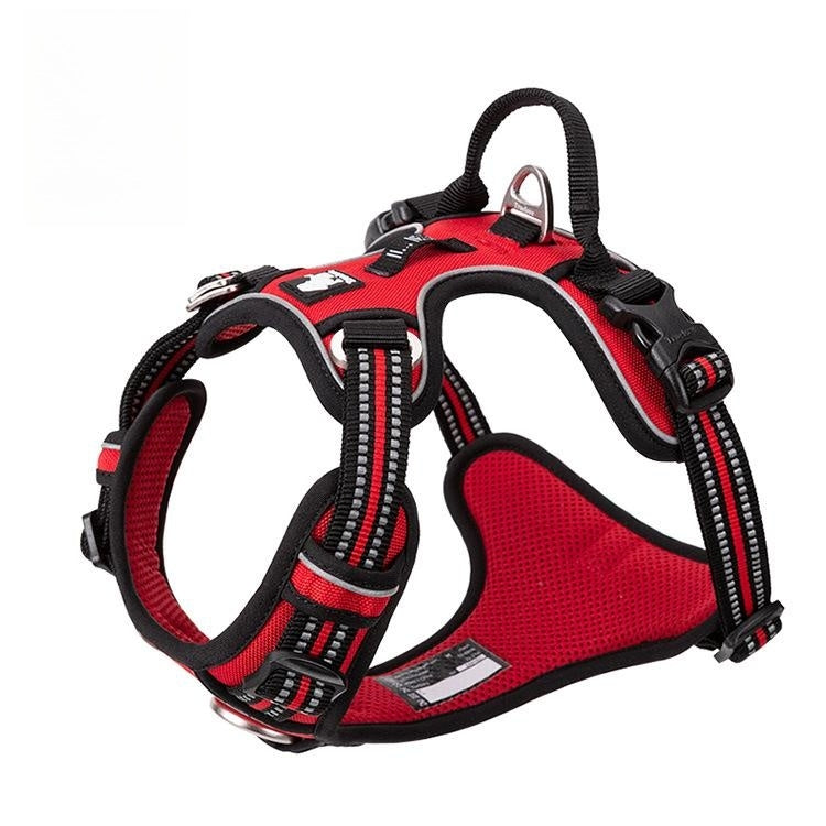 HKM-1561661 Durable Nylon Chest Strap with Traction Rope for Dogs in Multiple Colors
