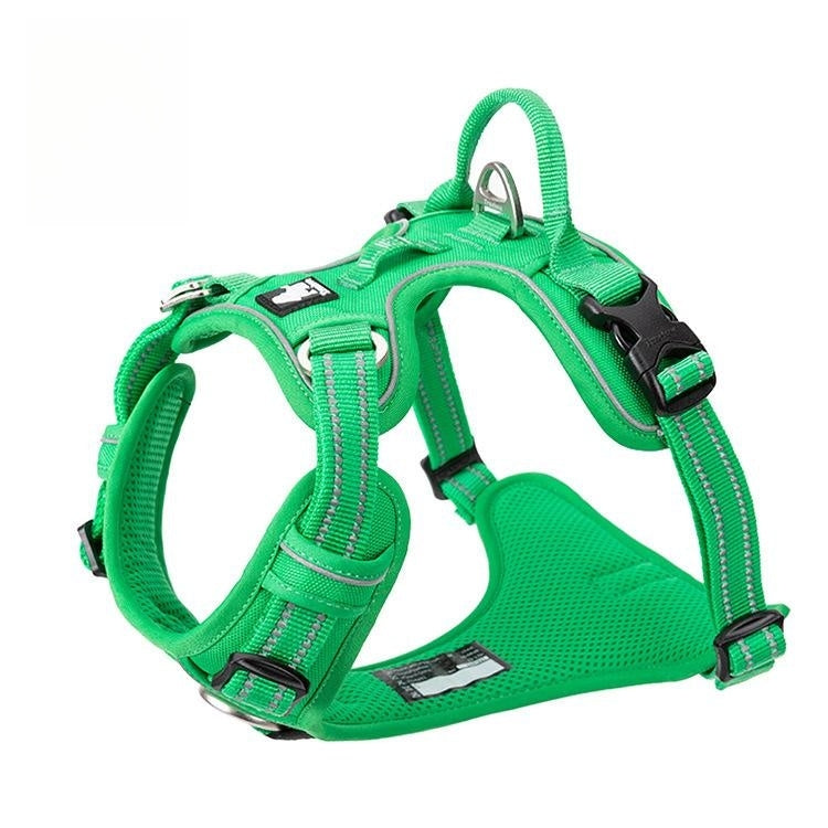 HKM-1561661 Durable Nylon Chest Strap with Traction Rope for Dogs in Multiple Colors