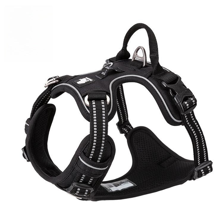HKM-1561661 Durable Nylon Chest Strap with Traction Rope for Dogs in Multiple Colors