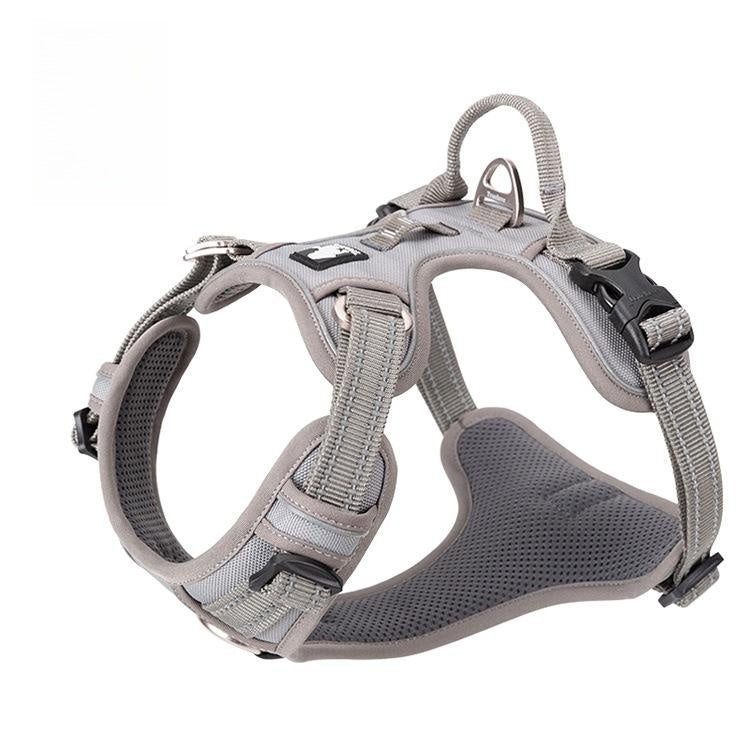 HKM-1561661 Durable Nylon Chest Strap with Traction Rope for Dogs in Multiple Colors