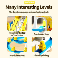 HKM-156179 Interactive Electric Duck Track with Lights and Music for Children - Sliding and Climbing Fun