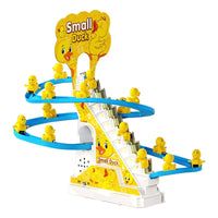 HKM-156179 Interactive Electric Duck Track with Lights and Music for Children - Sliding and Climbing Fun