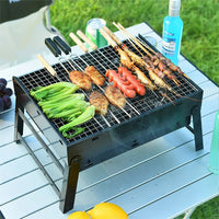 HKM-156243 Large Carbon Barbecue Grill for Outdoor Cooking, Camping, and Garden Parties - Foldable Design