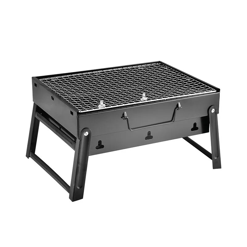 HKM-156243 Large Carbon Barbecue Grill for Outdoor Cooking, Camping, and Garden Parties - Foldable Design