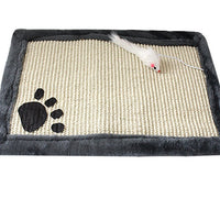 HKM-1562557 Cat Scratching Mat - Durable Cat Scratch Board in Multiple Colors (Khaki, Gray, Pink, Yellow Stripe, Black and White Stripe) - 45cm x 30cm