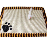 HKM-1562557 Cat Scratching Mat - Durable Cat Scratch Board in Multiple Colors (Khaki, Gray, Pink, Yellow Stripe, Black and White Stripe) - 45cm x 30cm