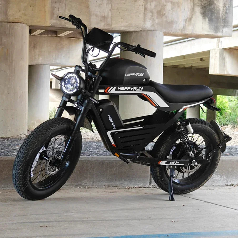 HKM-156435 High-Performance 6000W Electric Street Bike with Dual Batteries and Long Range