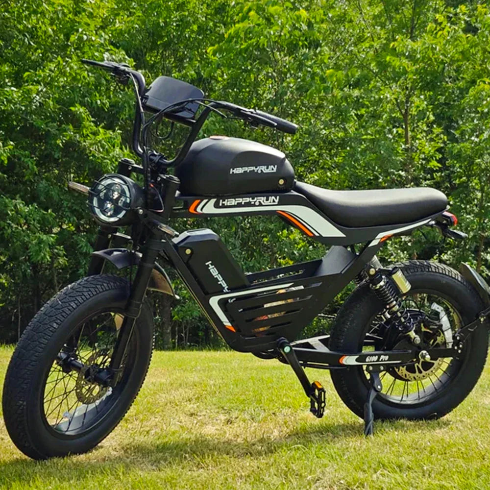 HKM-156435 High-Performance 6000W Electric Street Bike with Dual Batteries and Long Range
