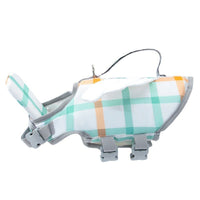 HKM-1564733 Cute Animal Shape Dog Life Jacket in Yellow Bee, Red Crab, White Swan Wings, Green Dinosaur, Blue-Yellow Stitching ¨C Sizes XS to XXL