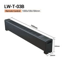 HKM-156499 Electric Baseboard Convection Heater with Adjustable Thermostat and Remote Control - 1100W/1800W Options, Freestanding/Wall-Mounted