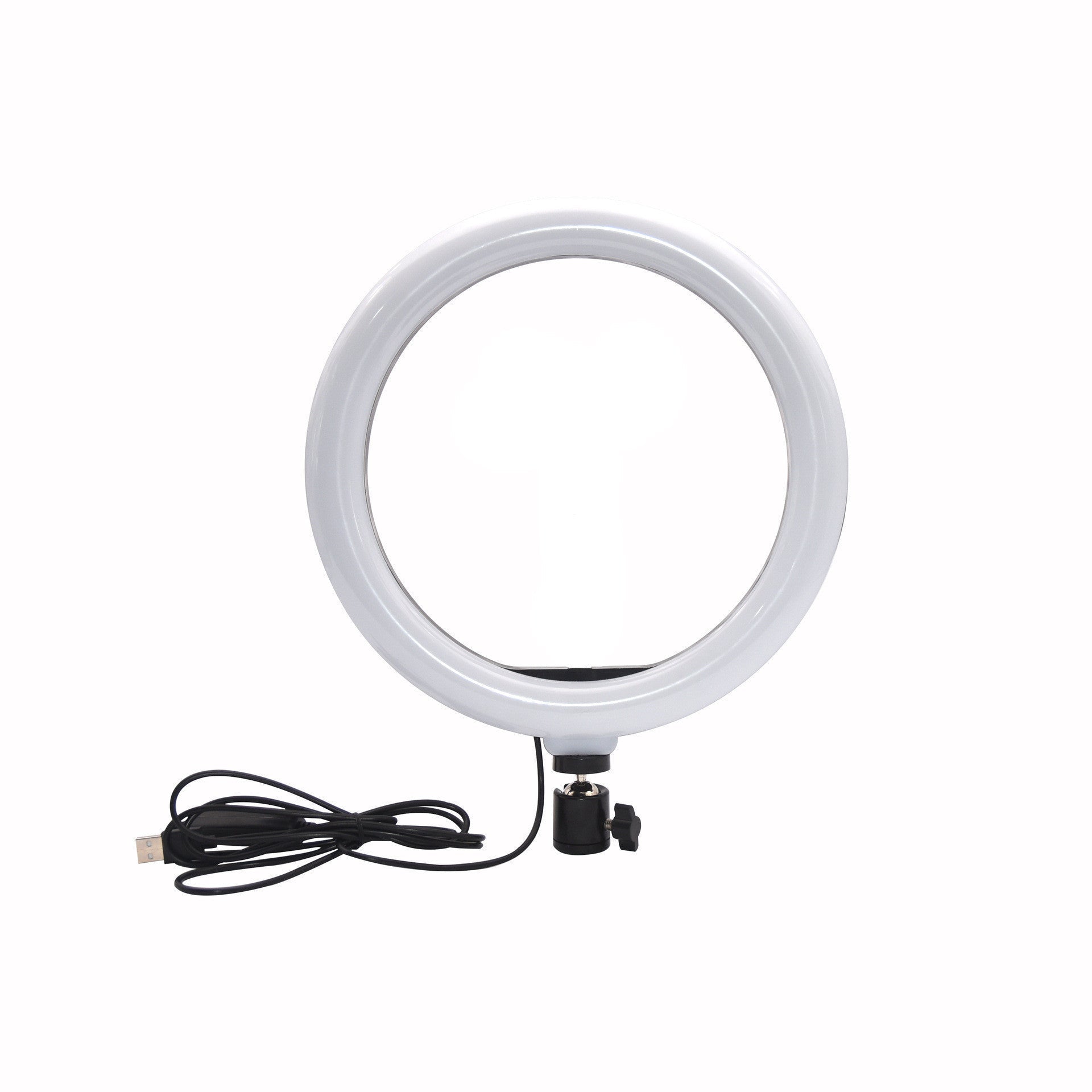 HKM-156563 10 Inch Desktop Selfie Ring Light with Adjustable Arm and Bluetooth Remote Control
