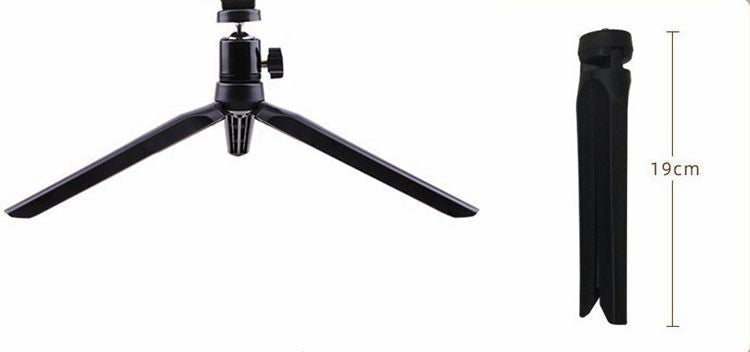 HKM-156563 10 Inch Desktop Selfie Ring Light with Adjustable Arm and Bluetooth Remote Control