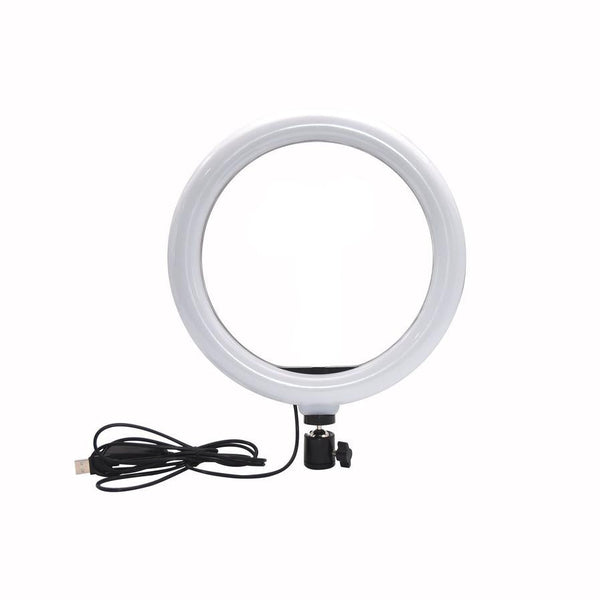 HKM-156563 10 Inch Desktop Selfie Ring Light with Adjustable Arm and Bluetooth Remote Control