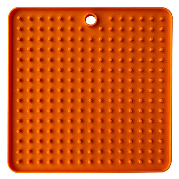 HKM-156563 Silicone Dog Licking Pad - Pet Slow Food Plate, 18.5 x 18.5 cm
