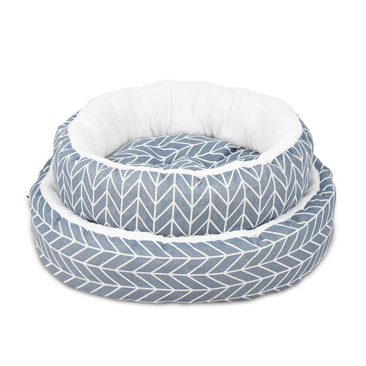HKM-1566397 Universal Pet Bed Mat in Various Colors - Comfortable Cotton and Linen Fabric