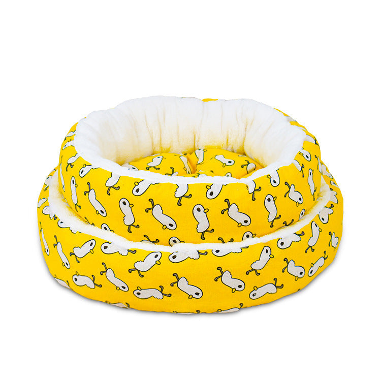 HKM-1566397 Universal Pet Bed Mat in Various Colors - Comfortable Cotton and Linen Fabric