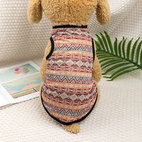 HKM-1566525 Ethnic Style Polyester Vest for Small Dogs - Multiple Color Options Available