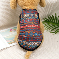 HKM-1566525 Ethnic Style Polyester Vest for Small Dogs - Multiple Color Options Available