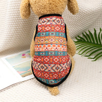HKM-1566525 Ethnic Style Polyester Vest for Small Dogs - Multiple Color Options Available
