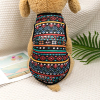 HKM-1566525 Ethnic Style Polyester Vest for Small Dogs - Multiple Color Options Available