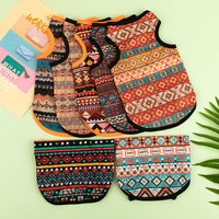 HKM-1566525 Ethnic Style Polyester Vest for Small Dogs - Multiple Color Options Available