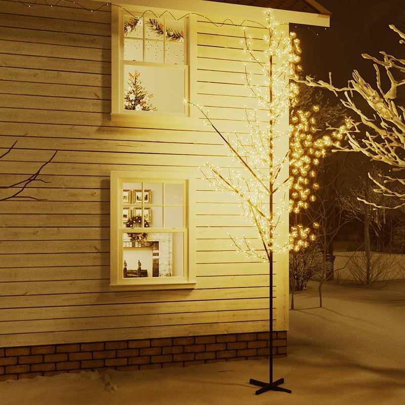 HKM-156691 LED Cherry Blossom Tree with 672 Warm White Lights - 400 cm Tall