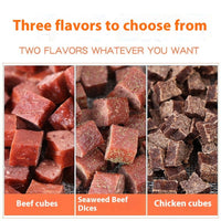 HKM-1568189 Dried Beef and Chicken Cubes for Dogs - 100g Pet Training Treats