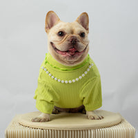 HKM-1568701 Rabbit Hair Dog Vest for Autumn & Winter in Orange, Pink, Green - Sizes S-XXL