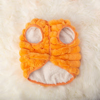 HKM-1568701 Rabbit Hair Dog Vest for Autumn & Winter in Orange, Pink, Green - Sizes S-XXL