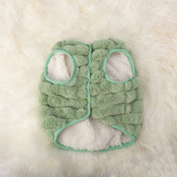 HKM-1568701 Rabbit Hair Dog Vest for Autumn & Winter in Orange, Pink, Green - Sizes S-XXL