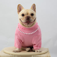 HKM-1568701 Rabbit Hair Dog Vest for Autumn & Winter in Orange, Pink, Green - Sizes S-XXL