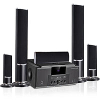 HKM-156883 5.1 Channel Home Theatre Speaker System with Powerful Subwoofer and Remote Control