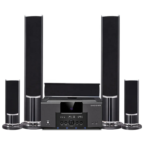 HKM-156883 5.1 Channel Home Theatre Speaker System with Powerful Subwoofer and Remote Control