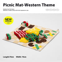 HKM-1568957 Dog Sniffing Mat - Interactive Food Hiding Blanket for Enrichment and Relaxation