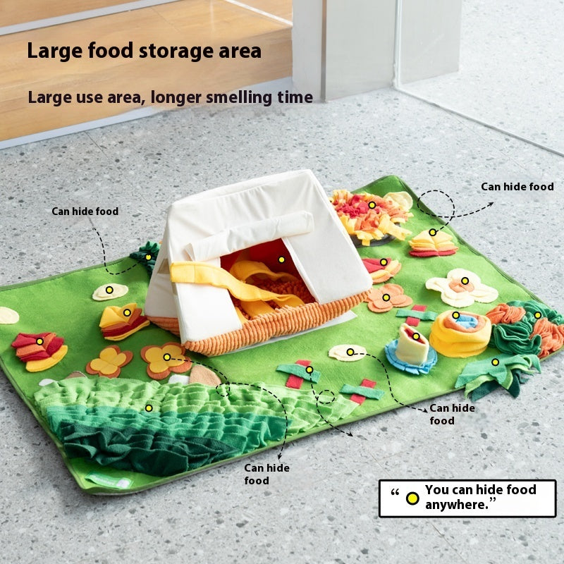 HKM-1568957 Dog Sniffing Mat - Interactive Food Hiding Blanket for Enrichment and Relaxation