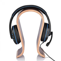 HKM-156947 Bluetooth Wooden Headset Stand for Earphones and Headphones