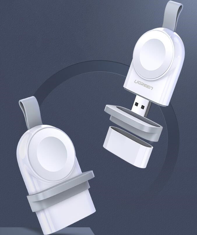 HKM-156947 Portable USB Charger for Apple Watch Models 1-4, Fast Charging, Lightweight Design