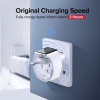 HKM-156947 Portable USB Charger for Apple Watch Models 1-4, Fast Charging, Lightweight Design
