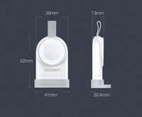 HKM-156947 Portable USB Charger for Apple Watch Models 1-4, Fast Charging, Lightweight Design