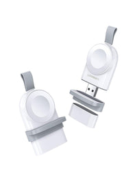HKM-156947 Portable USB Charger for Apple Watch Models 1-4, Fast Charging, Lightweight Design